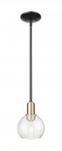 Innovations Lighting 716-1S-BAB-G124-6 - Athens - 1 Light - 6 inch - Black Antique Brass - Stem hung - Mini Pendant