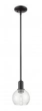 Innovations Lighting 716-1S-BK-G124-6 - Athens - 1 Light - 6 inch - Matte Black - Stem hung - Mini Pendant
