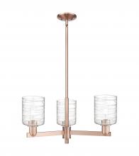 Innovations Lighting 716-3CR-AC-G1113 - Cobbleskill - 3 Light - 27 inch - Antique Copper - Stem hung - Flush Mount