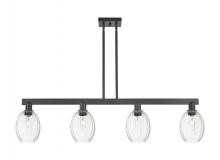 Innovations Lighting 716-4I-BK-G459-6CL - Preston Bulb - 4 Light - 48 inch - Matte Black - Cord hung - Island Light