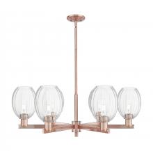 Innovations Lighting 716-6CR-AC-G459-6CL - Preston Bulb - 6 Light - 24 inch - Antique Copper - Chandelier