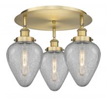 Innovations Lighting 916-3C-BB-G165 - Geneseo - 3 Light - 18 inch - Brushed Brass - Flush Mount