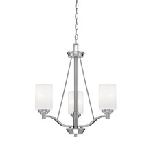 Millennium 3153-SN - Durham 3-Light Chandelier Ceiling Light Satin Nickel