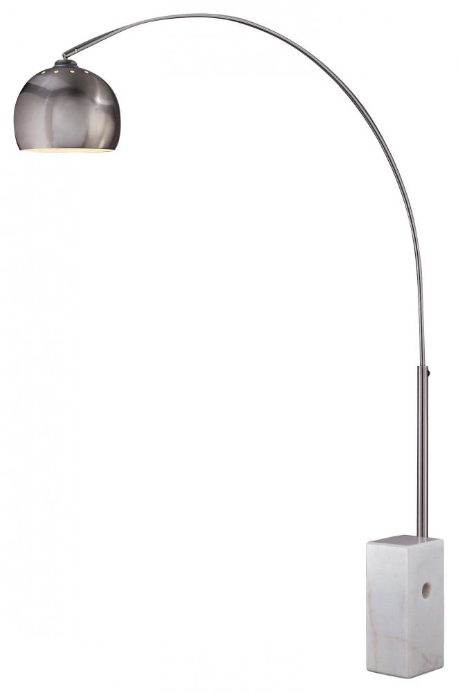 George's Reading Roomâ„¢ - 1 Light Arc Floor Lamp Marble Base