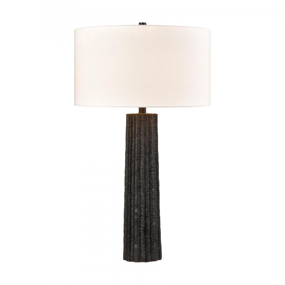 Albert 31'' High 1-Light Table Lamp - Black Glaze